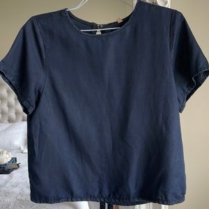 Top shop open back simple top